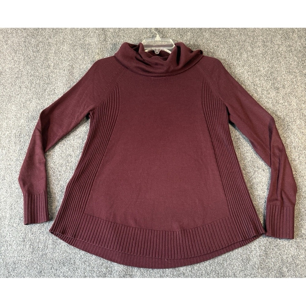 Ann Taylor, Loft, Maroon, Turtleneck, Lightweight very soft, Sweater,Size‎ Small